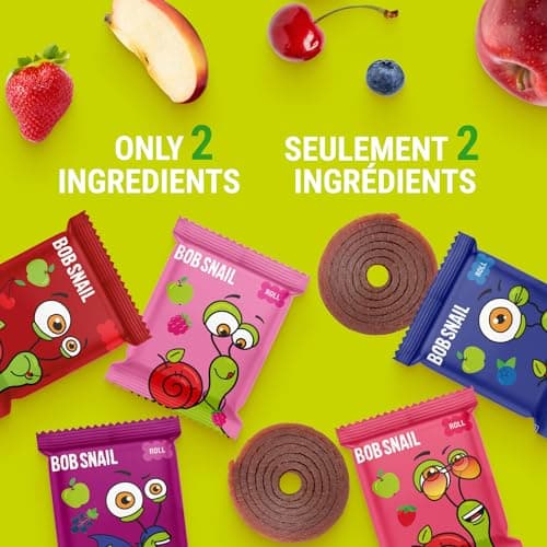 Bob Snail Fruit Roll Ups – Healthy Sweets Snacks, Real Dried Fruits, No Added Sugar, Vegan, Nut Free, Candy for Adults, Kids, with Blueberry, Raspberry, Blackberry – Bulk Gift Box 80 pcs Rolls, 800g — view 4