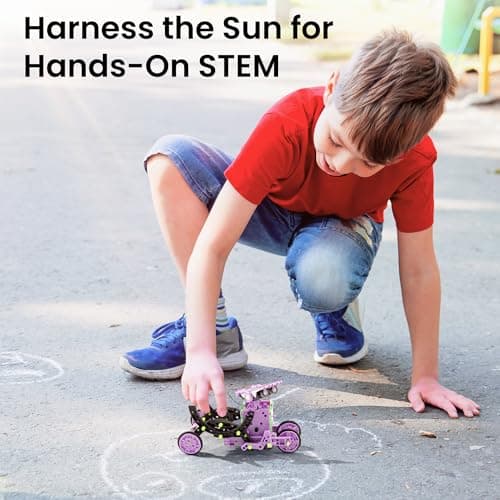 Sillbird Solar Building Robot Kit STEM Gift for Boys Aged 8-14, 12-in-1 DIY Science Educational Toys for Kids Birthday, Solar Powered Robotic Set with 190 Pieces — view 2