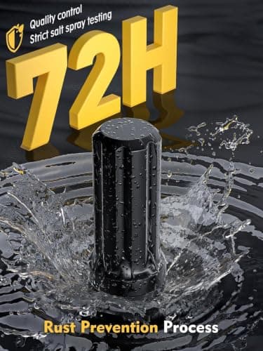 MIKKUPPA M14x1.5 Spline Lug Nuts - Replacement for Chevy Silverado, GMC Savana Sierra, Ford F250 F350 Super Duty, Ram 2500 3500 Aftermarket Wheel, 32pcs Black Closed End Lug Nuts with Socket Key — view 2
