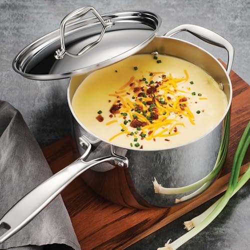 Tramontina Signature Tri-Ply Clad Stainless Steel 11-Piece Cookware Set with Lids, Pots and Pans Kitchen Set, Induction-Ready, Dishwasher-Safe, NSF-Certified — view 4