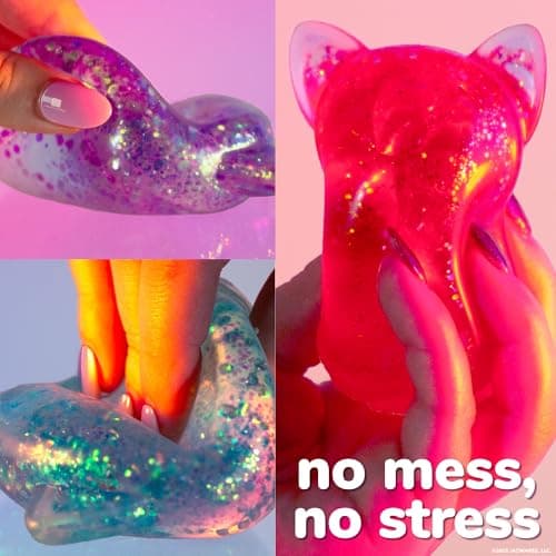 Original Squishmallows™ SLIMYGLOOP Purple Gelli Gels, Slow Rising Sensory Squeeze Toy with Glitter, Gel Filled Fidget Toys — view 3
