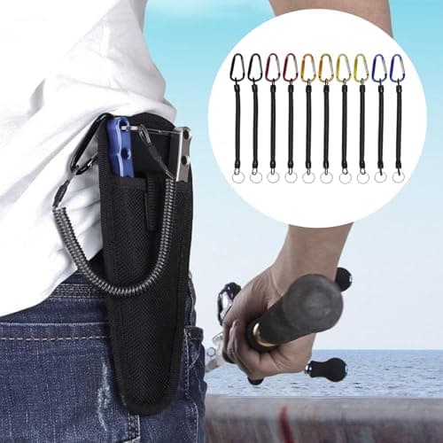AXGSRV 10Pcs Retractable Coiled Lanyard Witch Clip for Tools — view 4