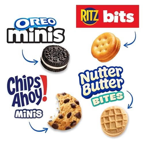 Nabisco Snacks Variety Pack, OREO Minis, Nutter Butter Bites, CHIPS AHOY! Minis Cookies, and RITZ Bits Cheese Sandwich Crackers, 20 Snack Packs — view 4