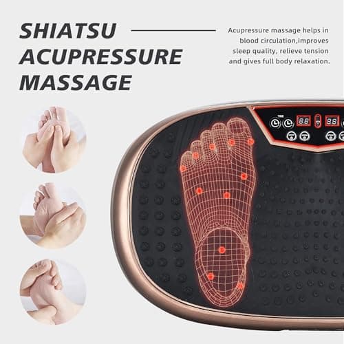 EILISON FitMaxx 3D XL Vibration Plate Exercise Machine - Whole Body Workout Vibration Platform w/Loop Bands - Lymphatic Drainage Machine for Weight Loss, Shaping, Recovery (Fitpro Brown) — view 3