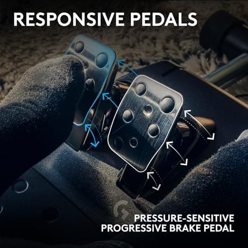 Logitech G923 Racing Wheel and Pedals for Playstation/PS5/PS4 & PC — view 6