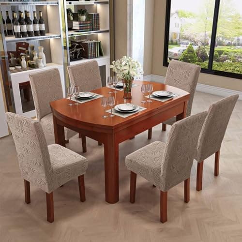 Dining Chair Covers, Chair Covers for Dining Room Stretch Chair Covers Parsons Chair Slipcover, for Dining Room Kitchen Chair Protector Cover, Removable, Washable