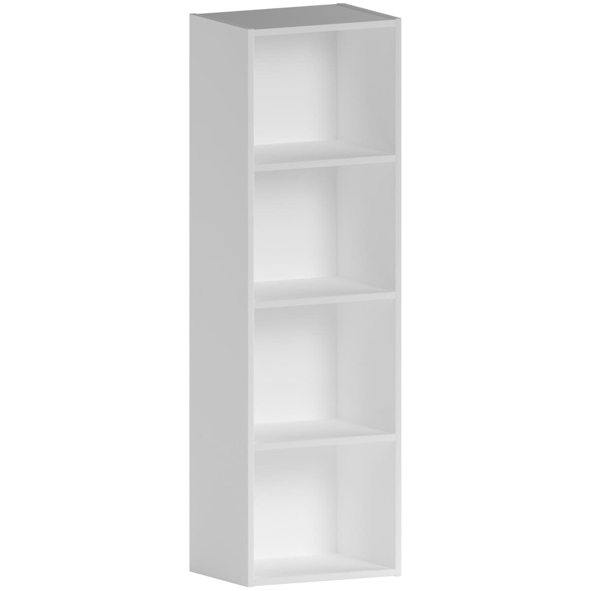 Vida Designs Oxford 3 Tier Cube Bookcase, White Wooden Shelving Display Storage Unit Office Living Room Furniture — view 12