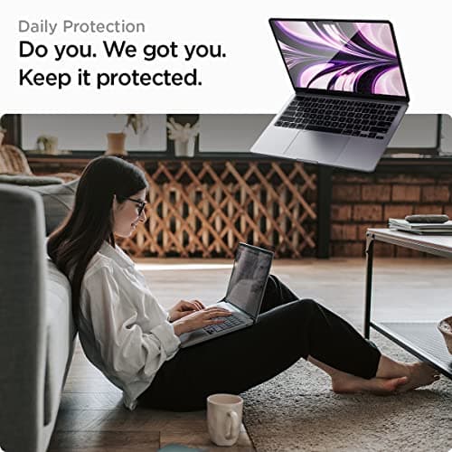 Spigen Tempered Glass Screen Protector [Glas.tR Slim] Designed for Macbook Air 13 inch M5 (2026) / M4 / M3 / M2 — view 2