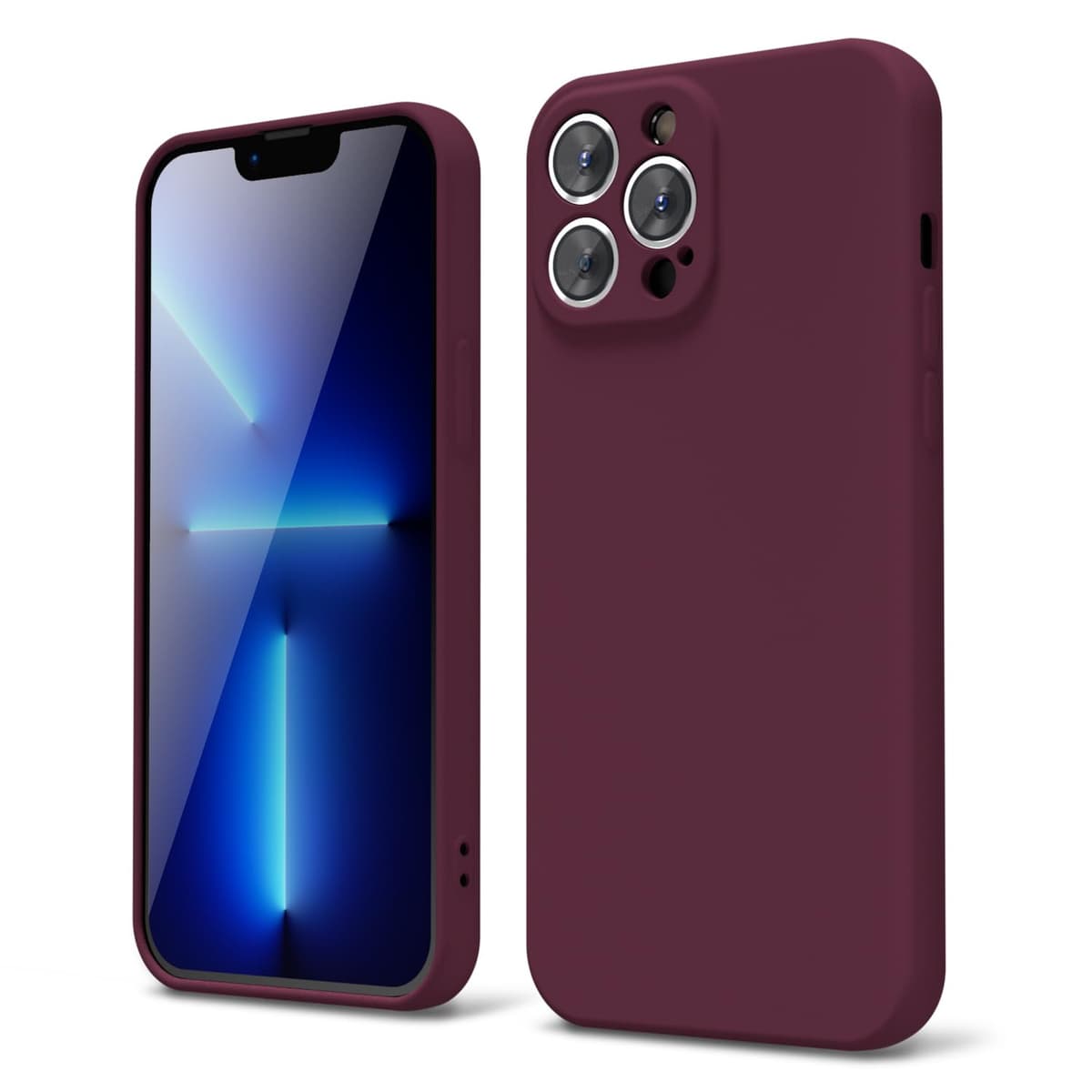 oakxco for iPhone 17 Pro Max Phone Case Liquid Silicone, Cute Thin Slim Grip Soft Rubber Gel for Women Men, Smooth Matte TPU Plain Solid Color Girly Simple Case with Camera Cover, Light Pink — view 1538