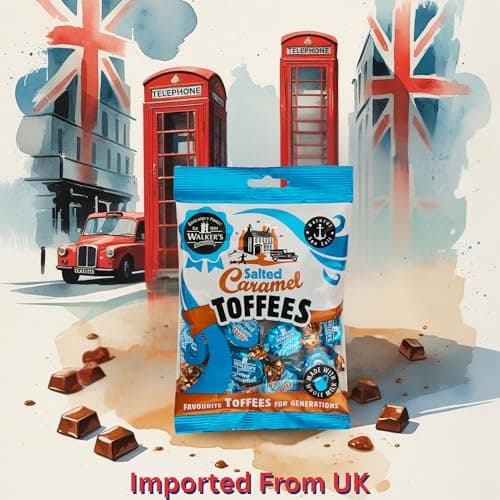 Walkers' Nonsuch Salted Caramel Toffees | Traditional British Candy with Butter & Whole Milk | Sweet & Salty Treat | Individually Twist Wrapped Delicious Chewy Toffee | 5.29 Oz (Pack of 2) — view 4