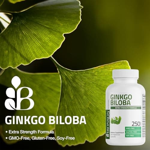 Bronson Ginkgo Biloba Extra Strength Brain & Memory Support 120 Capsules — view 2