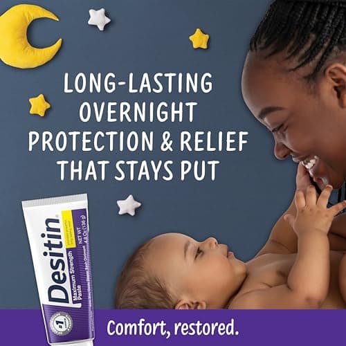 Desitin Maximum Strength Paste, 40% Zinc Oxide Paste, Diaper Rash Healing Ointment for Immediate Relief, Dermatologist Pediatrician Tested, Helps Heal Diaper Rash, Protects Up to 12 Hours, 4.8 Oz Tube — view 2