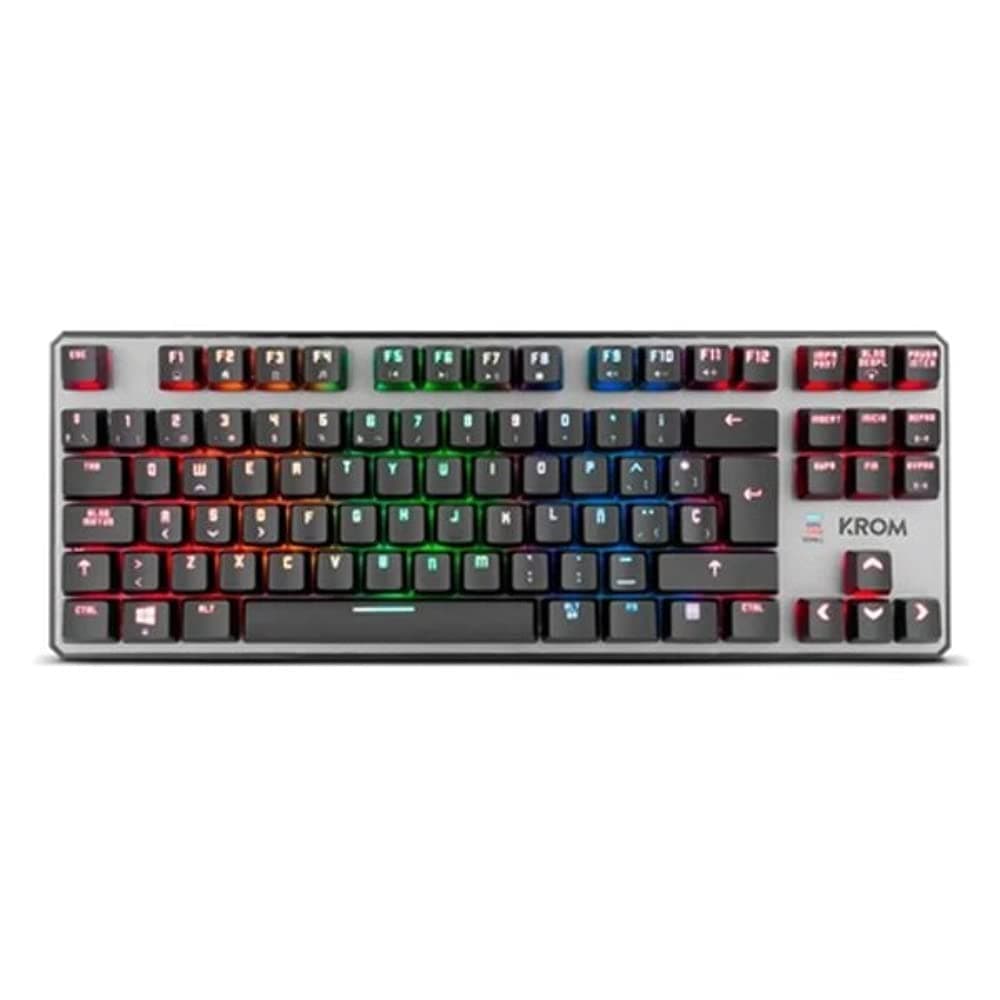 KROM Kalista - Teclado Gaming de Membrana RGB Rainbow, Formato 62%, Modo Gaming, N-19 Anti-ghosting, Windows | Mac, Layout español, Negro — view 9