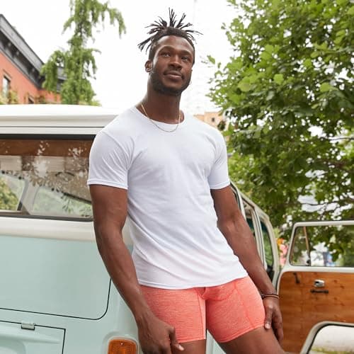 Hanes Men's ComfortSoft 4 Pack Cotton Crewneck T-Shirt, White, Large — view 4