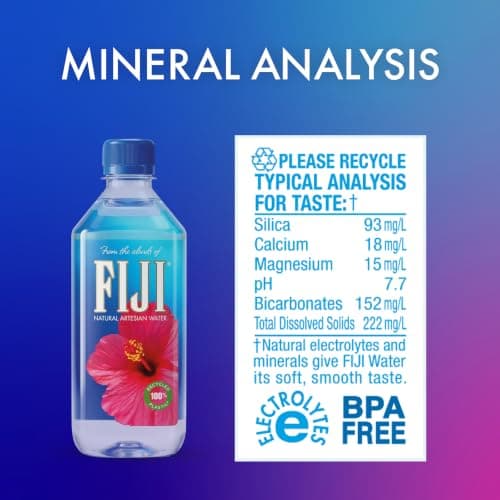 FIJI Artesian Bottled Water, 500 mL (16.9 fl oz), Pack of 24 — view 2