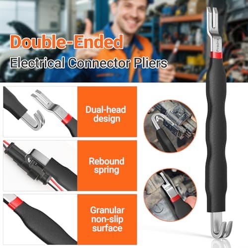 Preciva 3 PCS Electrical Disconnect Pliers, Automotive Electrical Connector Pliers, Electric Plug Plier Connector Separator for Cars, Automotive Wire Locking Push Tab — view 5