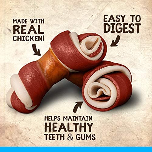 Zoë Better than Rawhide Bones for dogs, Mini, BBQ Chicken Flavor, (8.2 oz), 234 g (Pack of 1) — view 2
