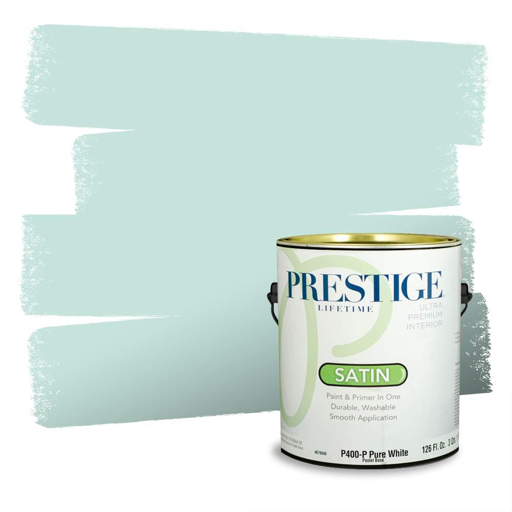 PRESTIGE Paints Interior Paint and Primer In One, 1-Gallon, Semi-Gloss, Comparable Match of Valspar* Dewdrop* — view 625