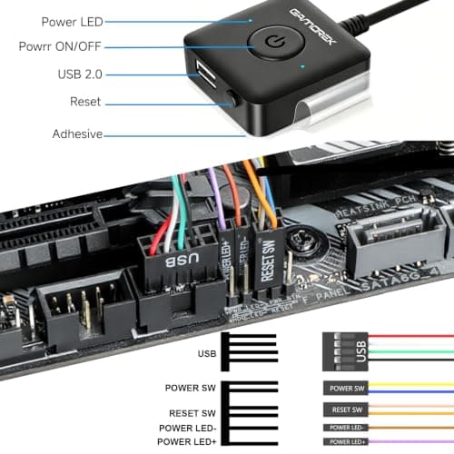 PC Power Button, Computer PC Power Switch, External PC Power Button — view 2