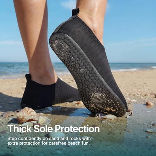 Water Shoes For Women Men Camping Cruise Travel Essentials Snorkeling Gear Outfits For Adults Beach Stuff Must Haves Supplies Summer Cool Vacation Accessories Pool Items Youth Size 10-11 Women/ 9-10 M