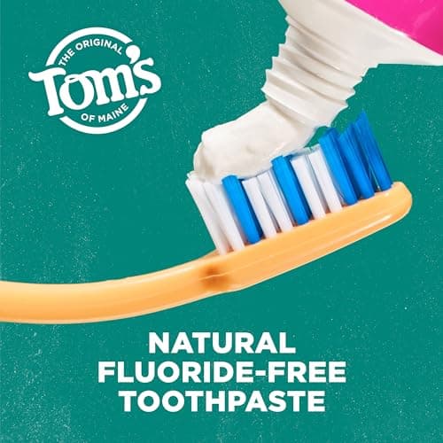 Tom’s of Maine Antiplaque and Whitening Toothpaste, Fluoride Free, Fennel, 3 Pack, 4.5 Oz — view 2