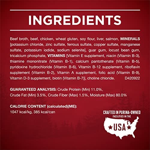 Purina ONE High Protein Wet Dog Food True Instinct Tender Cuts in Dog Food Gravy With Real Beef and Wild-Caught Salmon - (Pack of 12) 13 oz. Cans — view 4