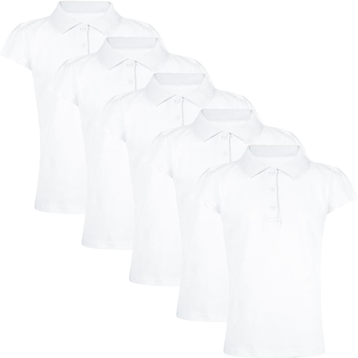 A2Z 4 Kids Girls Plain Polo Shirts Summer Tank Top and Tees New Casual Fashion Soft Feel School T Shirts Gifts for Childrens Age 3-13 Years