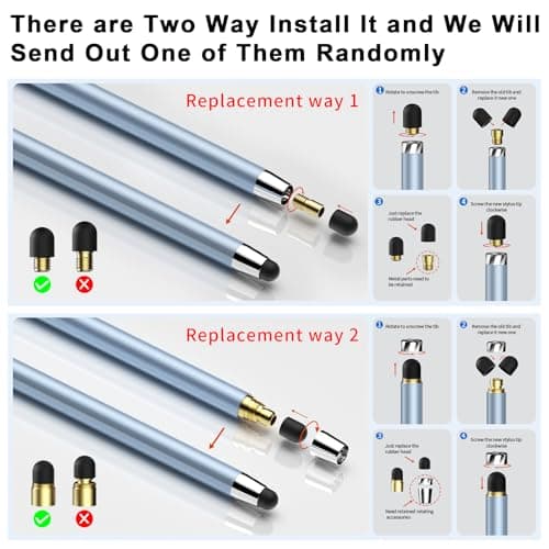 Stylus(10 PCS),Stylus Pen for Touchscreen iPad.2-in-1 Universal Stylus — view 4