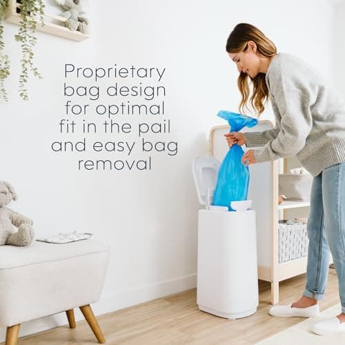 Diaper Genie Easy Roll Refill | 18 Clean Laundry Scent Bags | 65% PCR Film | Fits Platinum, Signature & Deluxe — view 6
