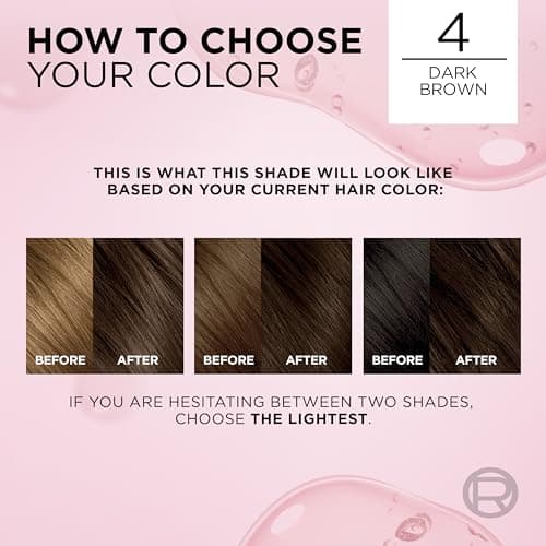 L'Oreal Paris Excellence Crème Permanent Hair Dye, Triple Care Hair Color with Hyaluronic Acid for 100% Gray Coverage, 4 Dark Brown, 1 Kit (Packaging May Vary) — view 7