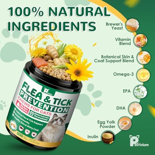 Flea and Tick Prevention for Cats, 500 Cat Flea Treatment, Chicken Flavor — view 4