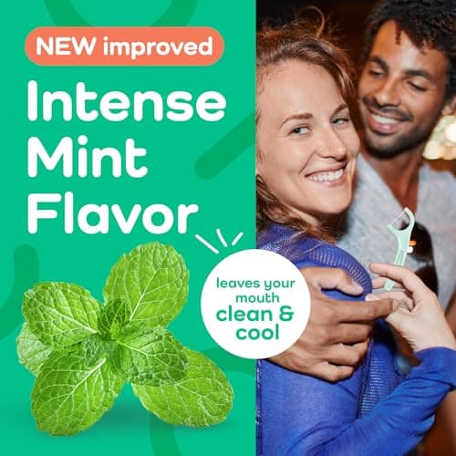 Plackers® Micro Line® Floss Picks - Intense Mint, Floss Fiber Made Without PTFE, 300 Count — view 4