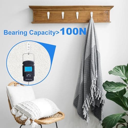 ZBDPOVT 15Pcs White Coat Hooks - Wall Hooks for Closet Hanging, Multi-Room Use (Bathroom/Bedroom/Kitchen), Holds Coats/Towels/Scarves/Hats/Keys/Cups, Includes 30 Screws — view 4