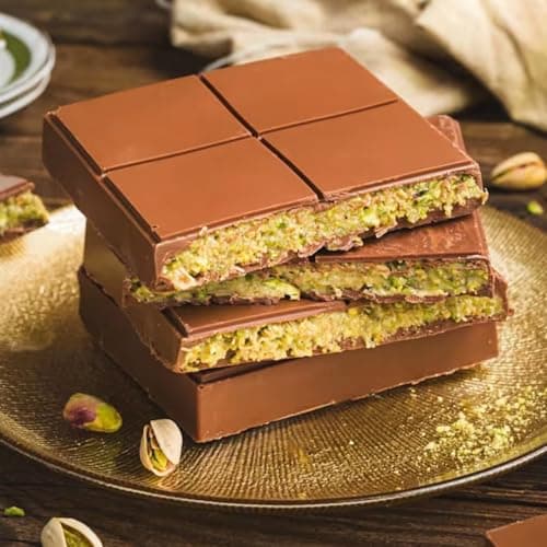 Viral Dubai Chocolate Bar - 6.70 Oz - Pistachio & Crispy Kadayif Bar with Belgian Milk Chocolate – Gourmet Gift — view 4