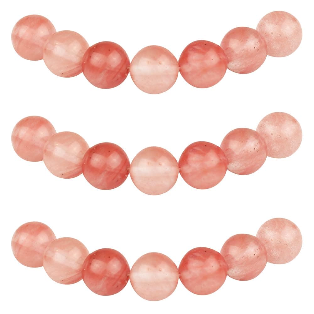 MJDCB 12mm 30 piezas Cuentas de Piedra Turquesa Rojo Sintéticas Redondas Sueltas Piedras Semipreciosas para Hacer Joyas Pulseras Collares — view 19