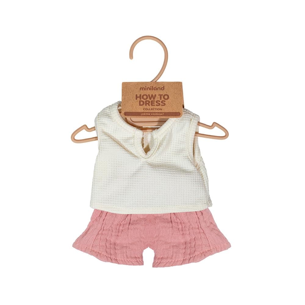 Miniland - Ropa para Muñeca de 38 cm, Accesorio de Ropa para Muñecos, Camiseta y Pantalón para Verano — view 2