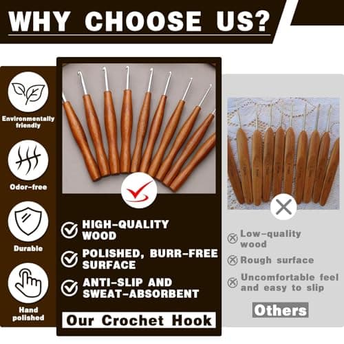 Nitlak 4 Pcs Crochet Hook Set, Ergonomic Crochet Needles Kit for Beginners — view 5