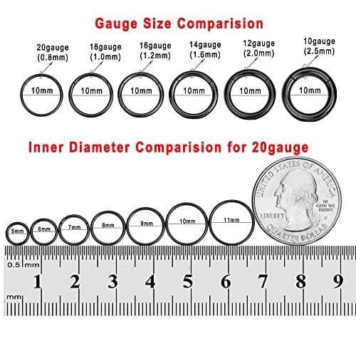 Black Cartilage Earring Hoop Tragus Earrings Women 16 Gauge 7mm Nose Rings — view 2
