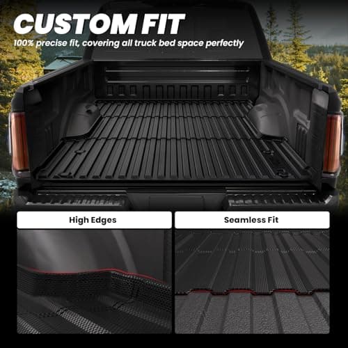 LASFIT Bed Mat for Toyota Tundra 2022-2026 5.5FT/5.5' Truck Bed, All Weather 5.5 FT Bed Liner for Toyota Tundra 2026 2025 2024 2023 2022 Accessories TPE Trunk Mat Cargo Mat (Not Fit Drop-in Liners) — view 3