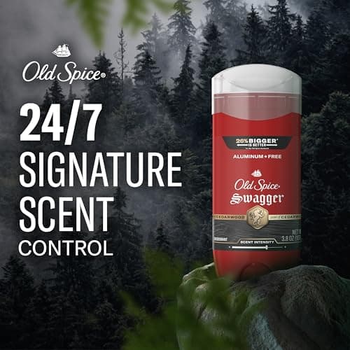 Old Spice Aluminum Free Deodorant for Men, 24/7 Protection to Eliminate Odors, 24/7 Freshness & Lasting Scent, Swagger with Lime & Cedarwood Scent, 3.8 oz — view 2