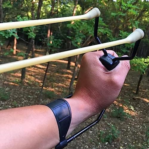 Loogujuzao 2 Pcs Slingshot, 8 Inch Slingshot, Outdoor Supplies, Professional Game Slingshot (Yellow/Black) — view 6