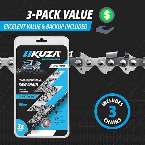 24 Inch Chainsaw Chain 3/8" Pitch, 050" Gauge, 84 Drive Links, fits Husqvarna 460 (Rancher), Stihl 33RS 84 25"/24" MS390, MS310, MS361 MS460, MS500, Echo, Jonsered, 72LPX84CQ, E84 (3 Chains)
