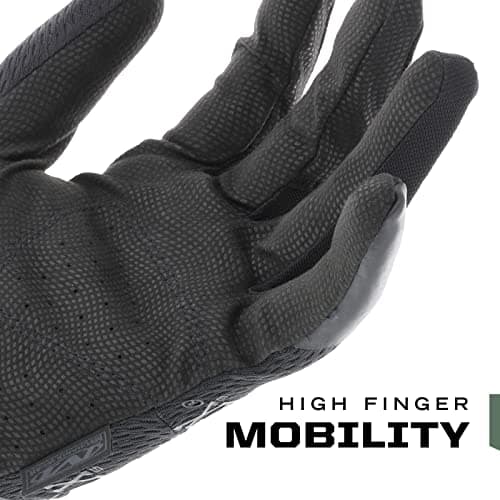 Mechanix Wear: Tactical Specialty 0.5mm High-Dexterity Work Gloves with Secure Fit and Precision Feel, Tactical Gloves for Airsoft, Paintball, Utility Use, Shooting Gloves for Men (Black, Large) — view 2