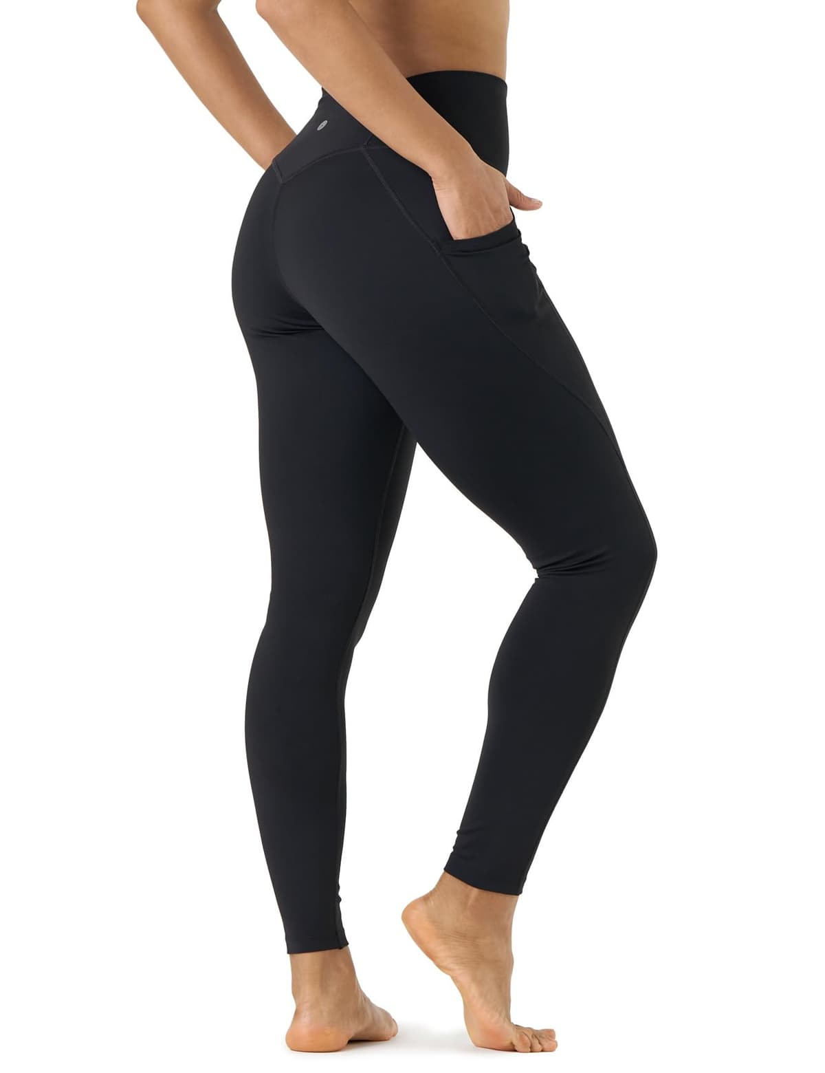 LAPASA Leggins Mujer Cintura Alta Fitness, Mallas de Deporte con Bolsillo, Pantalón Deportivo Elásticos y Transpirable, Leggings Push Up para Running Yoga y Ejercicio L01R1/L09R1/L32R1 — view 9