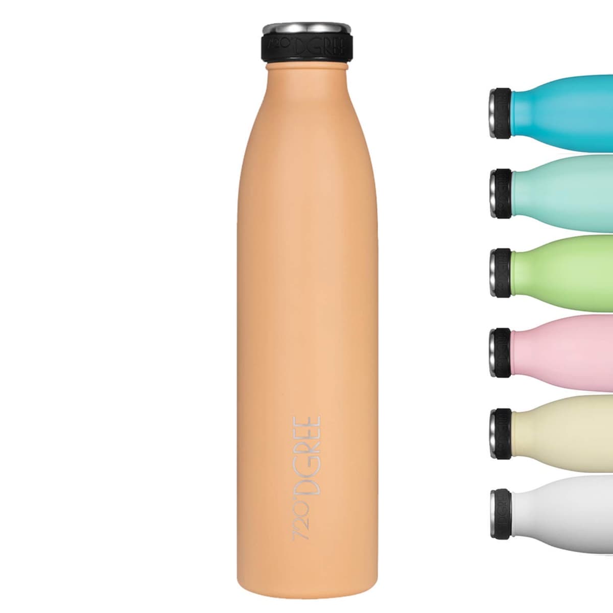 720°DGREE Botella Agua Acero Inoxidable “milkyBottle“ – 1litro - Sin BPA Free, Antigoteo y Prueba de Fugas - Frasco térmico, Cantimplora Aislada - Bebida con Gas, Deporte, Escuela, Gimnasio Exteriore — view 13