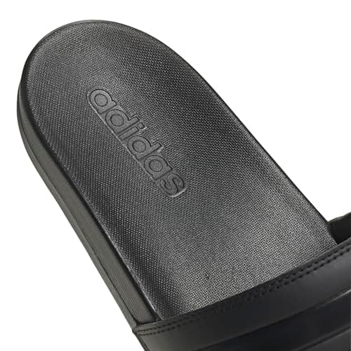 adidas Adult Adilette Comfort Slides Core Black/Core Black/Core Black 15 — view 6