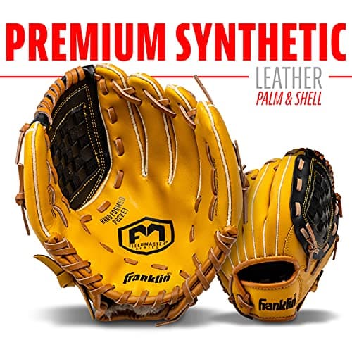 Franklin Sports Baseball and Softball Glove, Youth Baseball Gloves, Right Hand Throw, 10" — view 3
