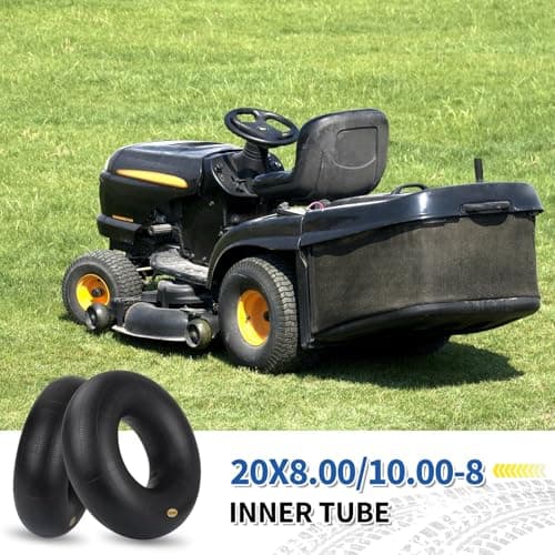 GICOOL 20x8.00-8 20x10.00-8 Inner Tubes, 2 Pack with TR4 Valve Stem, Heavy-Duty Replacement Tubes for Lawn Mowers, Tractors, Riding Mowers, Golf Carts, Scooters, Go Karts, Wagons, Garden Trailers — view 4