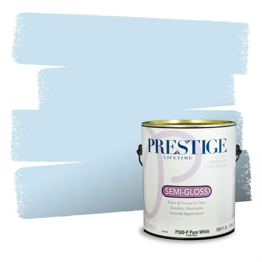 PRESTIGE Paints Interior Paint and Primer In One, 1-Gallon, Semi-Gloss, Comparable Match of Valspar* Dewdrop* — view 286