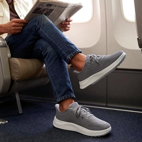 Bruno Marc Men's Slip on Walking Shoes Lightweight Breathable Comfortable Casual Sneakers,Size 11,Grey,SBWA26002M — view 5